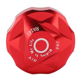 Bike Gas Valve Cover Aluminum Alloy High Hardness Rust-Proof Suspension Fork Air Chamber Cover(red) Fork Air