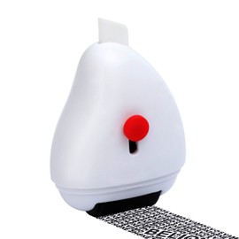 Belioncry Identity Theft Protection Roller Stamp 2.0 Generation with Ceramic Box Opener Block Address and Protect Your Privacy Information Self-Inking Roller Stamp （White, Normal