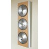 Hokco Weather Station Barometer Thermometer Hygrometer Aluminum Beech Wood