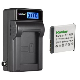 For Sony LCD Wall Charger & 1 battery for Sony NP-FE1 DSC-T7 DSC-T7/B DSC-T7/S