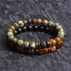 OSKINIA Beaded Bracelet for Men Natural Stone Bracelet Tiger's Eye