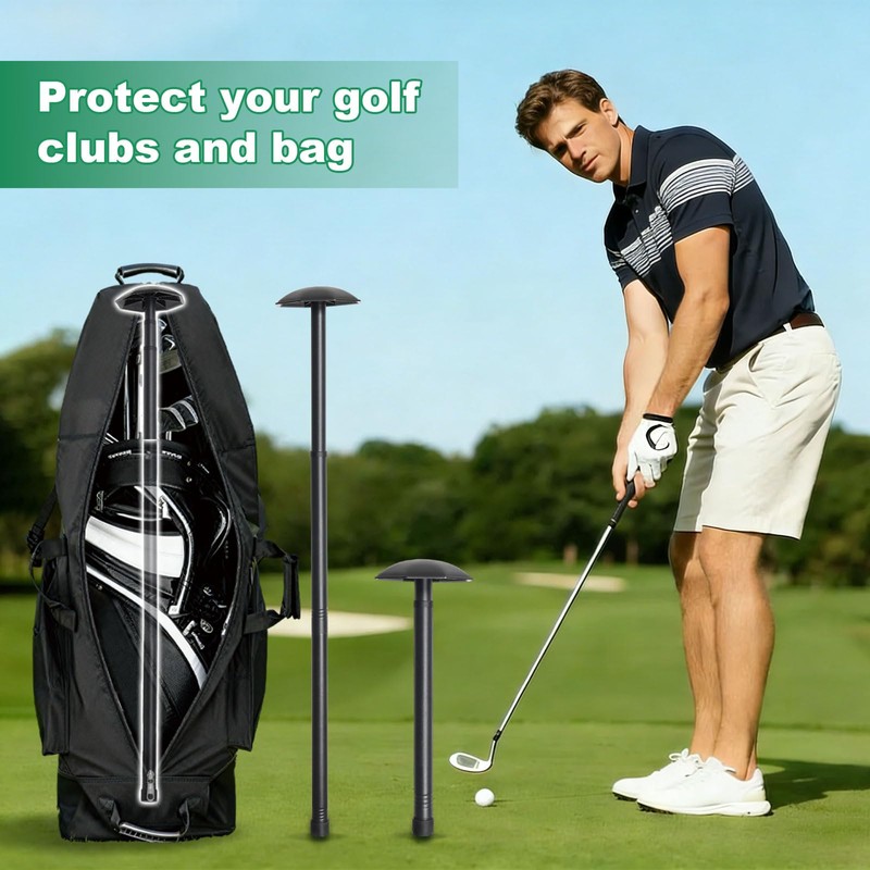 Golf Travel Bag Support Pole 28-41.7 Inch Adjustable Length Golf