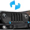 SQQP Bumper Tow Hook Covers 2Pcs Fit for 2007-2018 Jeep