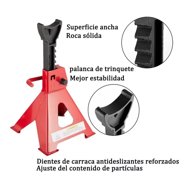 GDMR Torres Para Auto 2 Piezas 3 Toneladas Seguro Altura