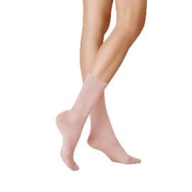 KUNERT Liz Women's Socks, Pressure-free Waistband, Powder Rose 1290