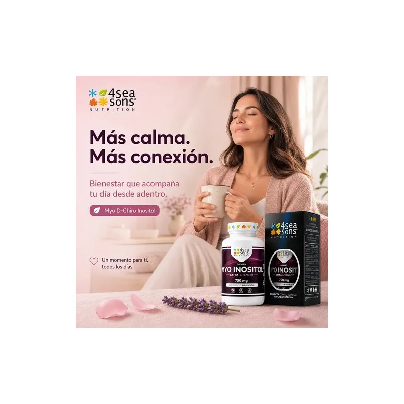 Myo Inositol y D-Chiro Inositol 750 mg | 60 Cápsulas