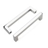 NIZADO 5 Pack Polished Chrome Cabinet Handles, Solid 3 3/4