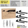 Shelf Brackets Floating Shlef Brackets 6-Inch 6-Packs, 1/5 Inch Thick