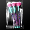 Sparkles Glitter Makeup Brushes Set, Cute Fan Foundation Glitter Unicorn