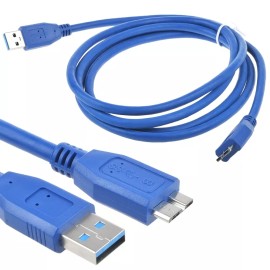 ABLEGRID USB 3.0 Cable Cord Lead For LaCie Design P 9233 4TB 9000385 Hard Drive