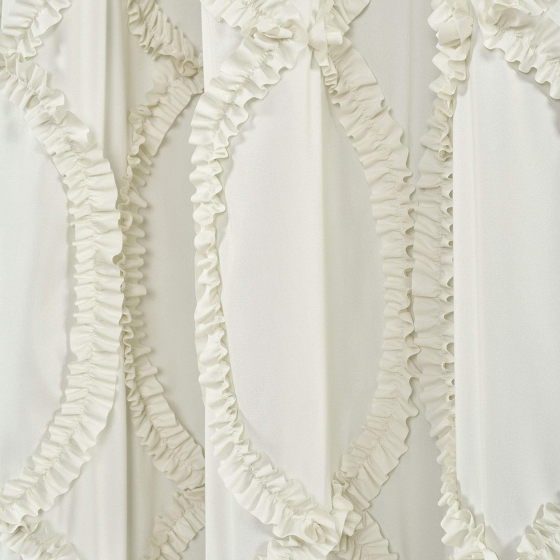 Lush Decor Avon Window Curtain Ivory Panel for Living, Dining