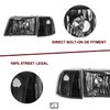 JSBOYAT Headlight Assembly for 93 94 95 96 97 Ford