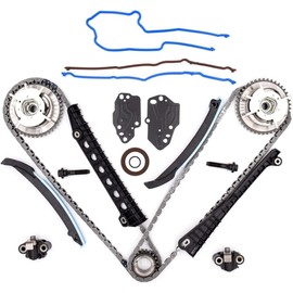 Timing Chain Kit 5.4L Triton 3V Engine Camshaft Timing Cam Phaser Fit for 2005-2010 Ford F150 F250 F350 Super Duty, Ford Expedition & Lincoln Mark LT, Navigator 18pcs