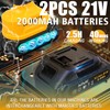AUTIWOZ Cordless Car Buffer Polisher, 2x2000mAh 21V Batteries 5 Inch
