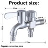 Alloy Double Tap, Washing Machine Tap, Double Tap Angle Valve,