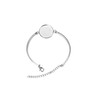 SHUNAE 10pcs Stainless Steel Bangle Settings 20mm Round Cabochon Resin