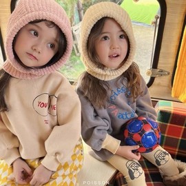 Kids Balaclava Winter Hat Beanie Earflap Hat lf2777 Free Size / Suitable for Children Dark Brown 5ea