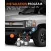 ADTOPI 3 Inch LED Spot Pod Lights and Hidden Front