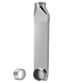 OCZWV OEM durable UD48S 4" Dryer Vent for Whirlpool and all 4in Vent Venting Duct,90 Inlet Straight Outlet 26in To 43 in Adjustable length dryer vent, dryer telescoping vent kit dryer duct connector