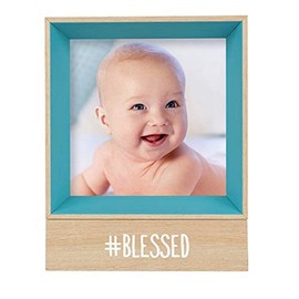 Grasslands Road "# Blessed Picture Frame, 5 7/8" x 4 5/8", Blue