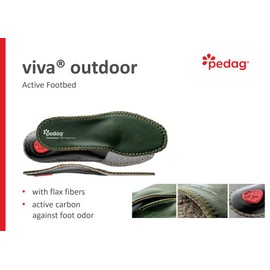 pedag Viva Outdoor Einlegesohlen – hygienisches & stabilisierendes Fußbett für Outdoor-Aktivitäten| ideal für Wanderschuhe & Sneaker | unterstützend gegen Fußschmerzen & Rückenbeschwerden