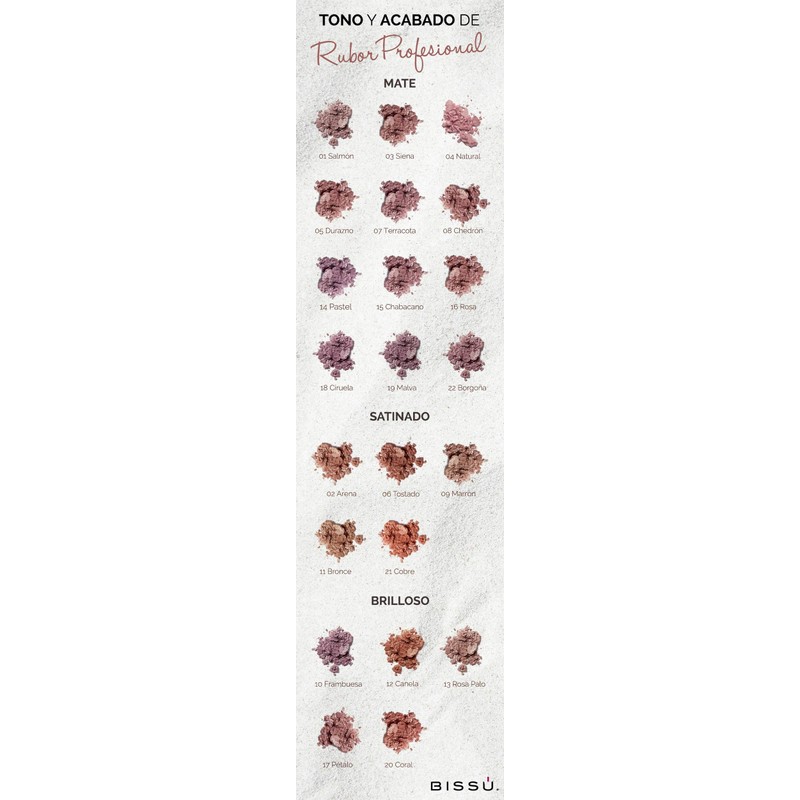 Bissú, Rubor Facial En Polvo, Colorete, Blush, Varios Tonos, 6g