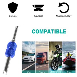 KARELLS Tyre Valve Remover Valve Repair, Tyre Valve Repair Tool, Valve Screwdriver Tool, Valve Screwdriver, Double Head Tyre Valve Insert for Car, Motorcycle, Bicycle, Pack of 3