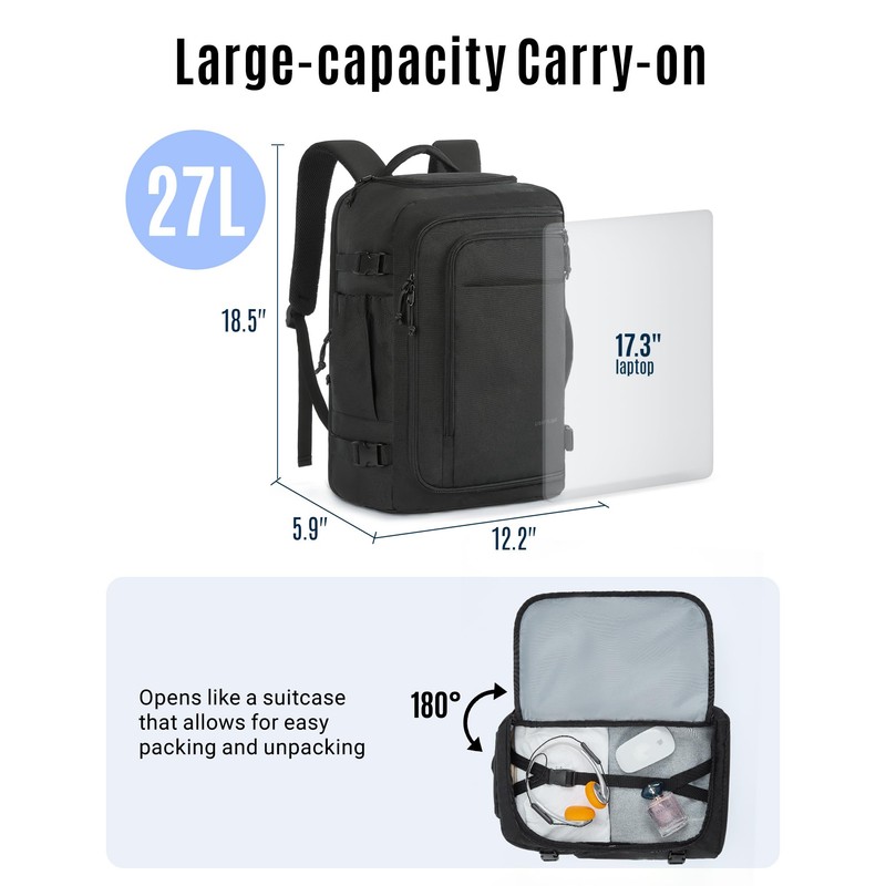 LIGHT FLIGHT Travel Backpack Carry On Flight Approved TSA Friendly