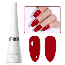 TAYE Dark Red Gel Nail Polish, 1Pcs Wine Red Nail Polish High Gloss, Soak Off U V Light Cure Gel Polish for Nail Art Manicure Salon DIY at Home, Color 2996