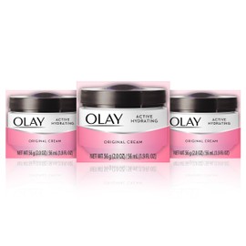 Olay Active Hydrating Cream Face Moisturizer, 2 Oz, Pack of 3