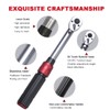 FOURROBBER Torque Wrench 1/4-inch Drive Click Dual-Direction Adjustable 90-Tooth Torque
