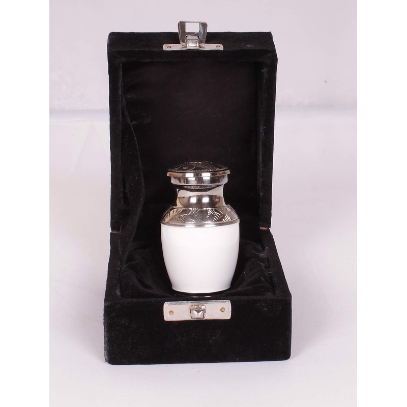 Small Keepsake Cremation Urn for Ashes, Funeral Memorial Miniature Token