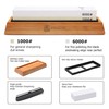 Paudin Premium Whetstone Knife Sharpener Stone Kit 1000/6000 Grit -
