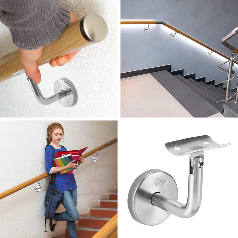 Sonnewelt Pack of 5 Stainless Steel Handrail Support Handrail Holder