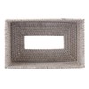 IGNPION Rattan Rectangular Tissue Cover Holder Decoration Tissue Organizer Box