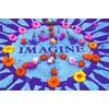Imagine (John Lennon Memorial) Non-Flocked Blacklight Music Poster Print -
