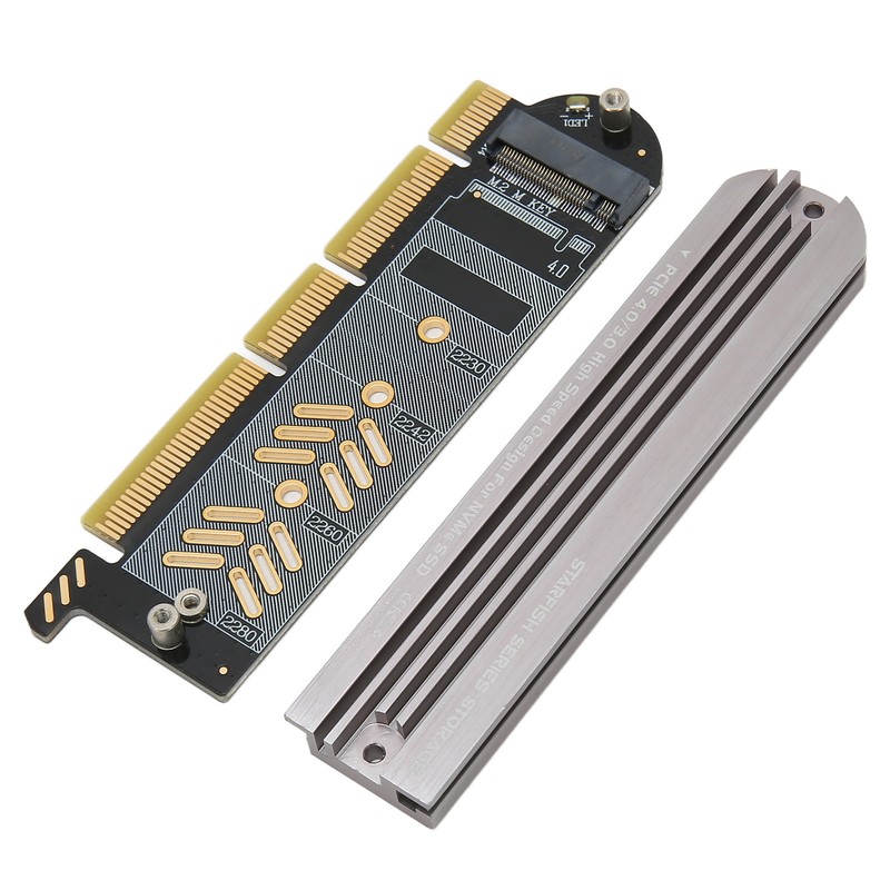 M.2 NVMe SSD to PCIe Adapter PCIe 4.0 Aluminium Alloy