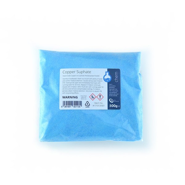 Intralabs Copper (II) Sulphate Pentahydate Fine Powder - 500g
