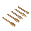 5Pcs Grinding Bit Head Rotary File Burr Double Cut Tool