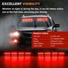 Nilight 32LED Red Emergency Dash Strobe Lights with Controller Suction