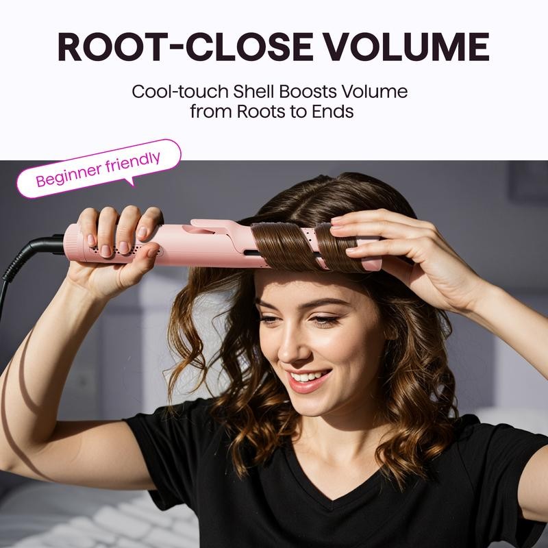 Wavytalk Cool Curl Airflow Styler, 2 in 1 Flat Iron