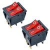 GANASOME 2 Pcs KCD4 Rocker Switch - AC 250V 16A