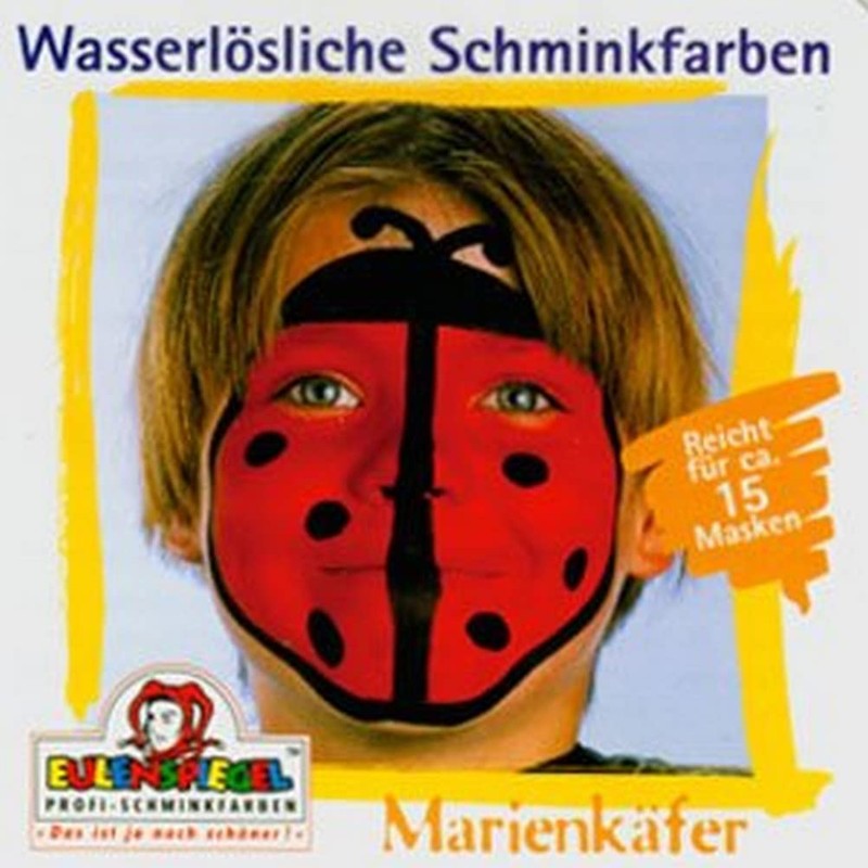 Eulenspiegel 204320 Ladybird Make-Up Set for Approximately 20 Masks, Make-Up