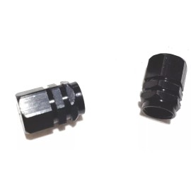 Fellers Small Engines ALLY CAR BLACK VALVE STEM CAPS TIRE WHEEL COVER DIRT BIKE ATV PIT QUAD SCOOTER