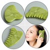 Outanaya Multi-functional Jade Comb Massage Tool Scalp Brush Gua Sha