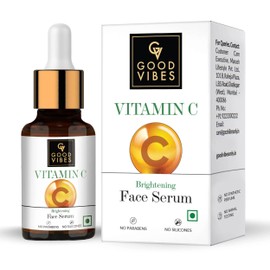 Good Vibes Brightening Vitamin C Face Serum For Glowing Skin, 10 ml