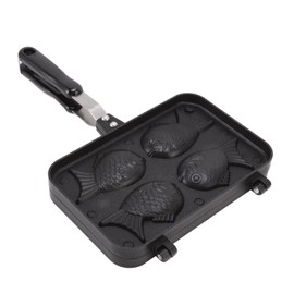 Molde para Gofres con Forma de Pez, Molde para Pasteles Taiyaki Antiadherente con Aerodinámico, Molde Doble para Panqueques en Forma de Pez, Fácil de Operar para Cocinar
