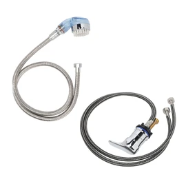 Salon Shampoo Bowl Faucet and Sprayer Kit Shampoo Bed Blue Pressurization Spray Head Hose Replacement Part