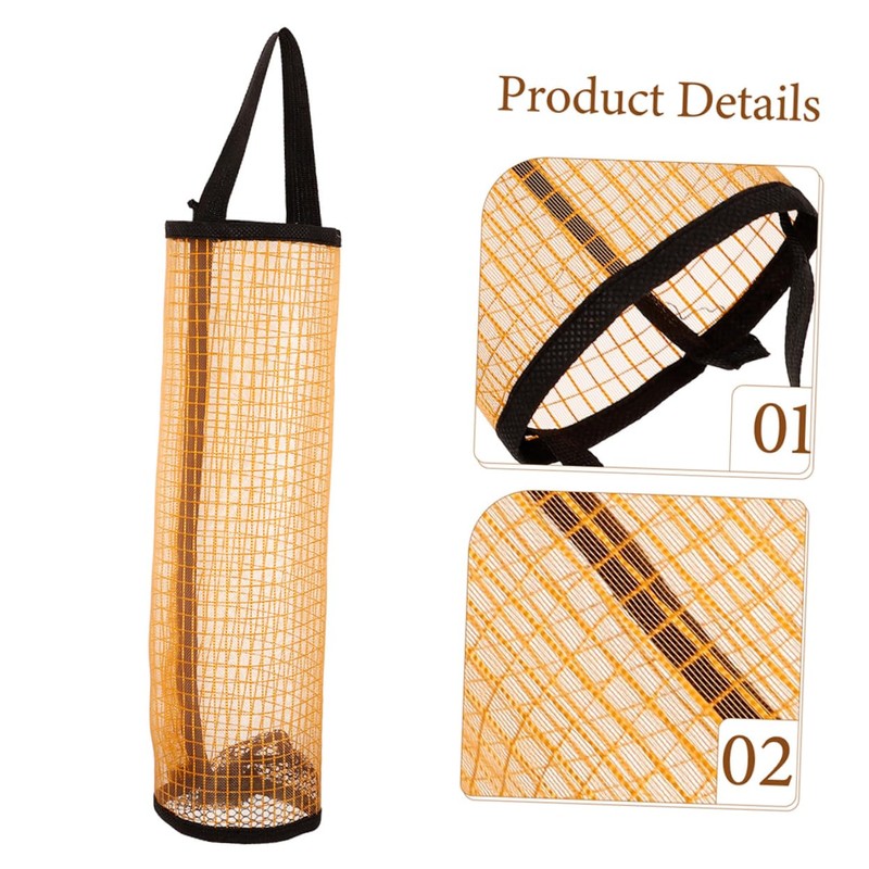 Kisangel 5pcs Tennis Ball Storage Pouches Wall Mounted Mesh Organizer