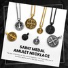 Oaldilee Saint Benedict Medal Necklace, Stainless Steel St Benedict Pendant